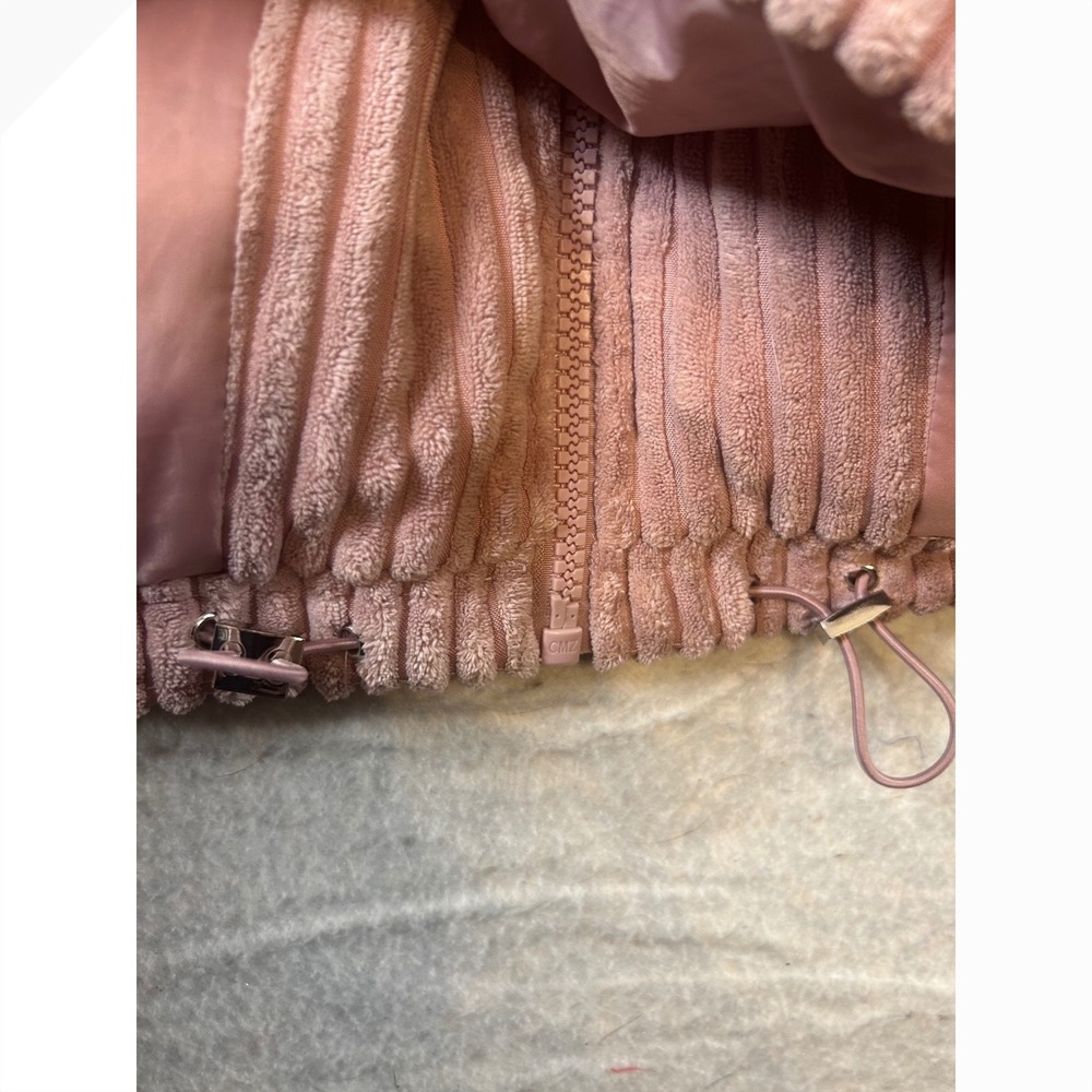 Koolaburra by Ugg Pink Corduroy Puffer Jacket‎ Full Zip Mock Neck M - Picture 7 of 9
